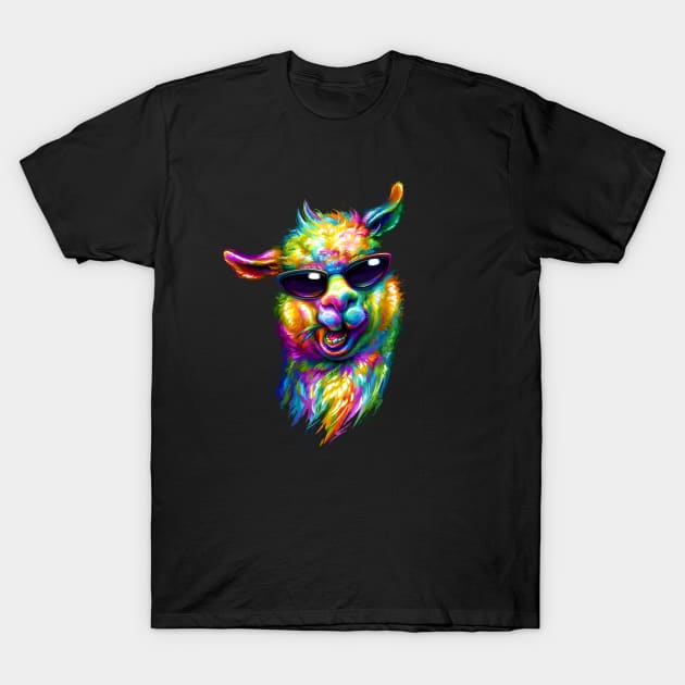 Llama T-Shirt by stonemask